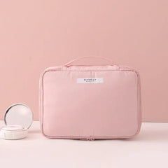 Spacious waterproof makeup and toiletry organizer with travel design 4