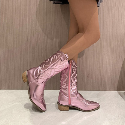ARABELLA | Fashionable Metallic Boots-2