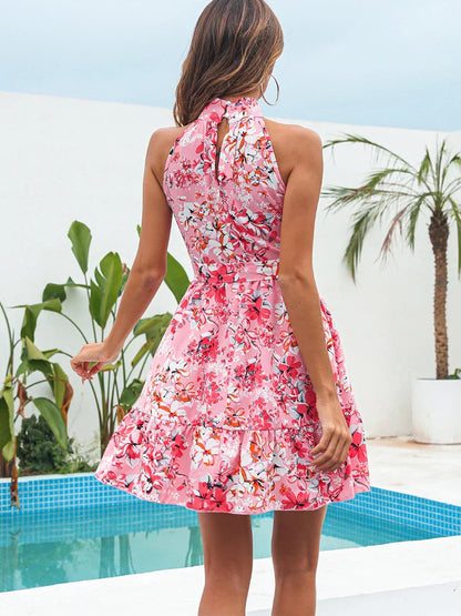  Clarisse | Versatile Summer Chiffon Halter Dress-3