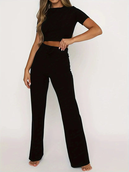 LYNETTE | Two pieced Casual Yoga Gym Set Women-2