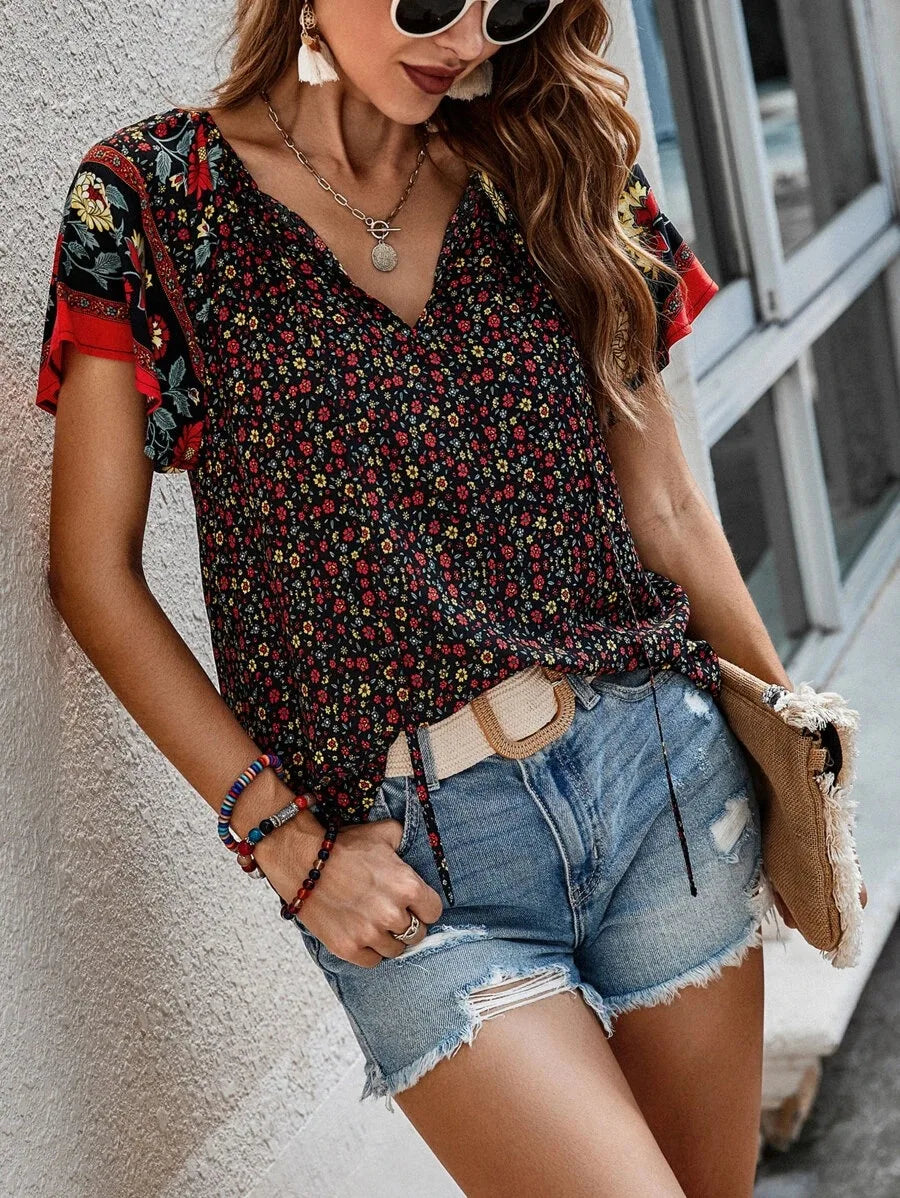  Kataleya | Versatile Short Sleeve Blouse-6