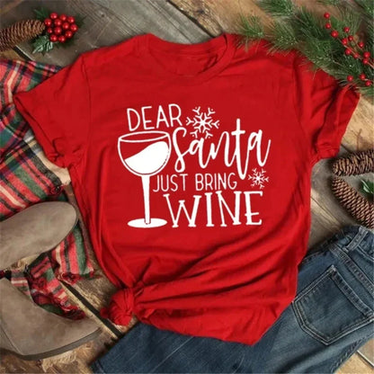  Caroline | Fashionable Wine Glass Holiday Shirt-6