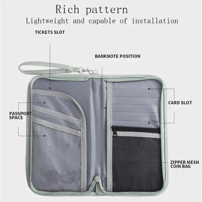 Kya | Travel wallet with large capacity and RFID protection for passports 3