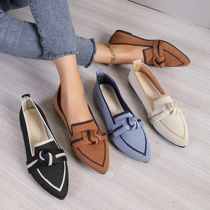JANA | Pointed Toe Loafers-2