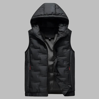 Jack Hooded Bodywarmer | Padded Ultralight Mid-Jacket Gilet with Hood for Men-2