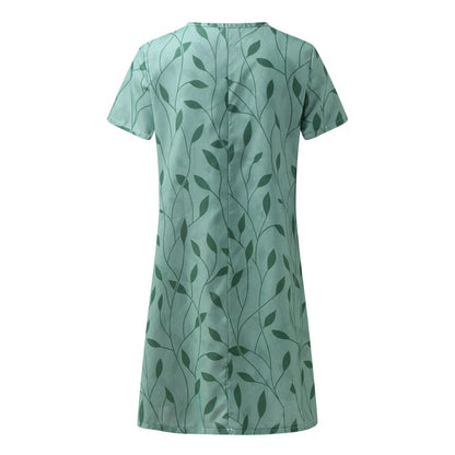  Selena | Flattering V-Neck Design Summer Dress-5