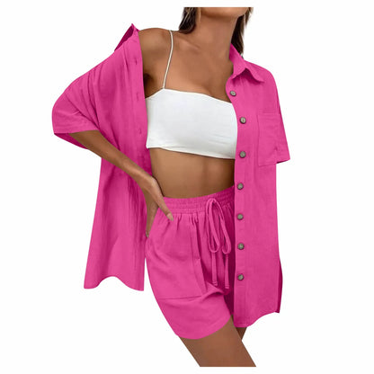  KIRRA | Comfy Loose Top and Casual Short Set-2