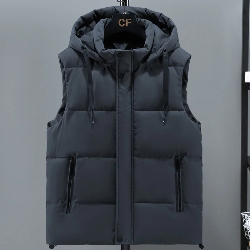 Calvin Hooded Bodywarmer | Premium Quilted Men's Bodywarmer with Hood-2