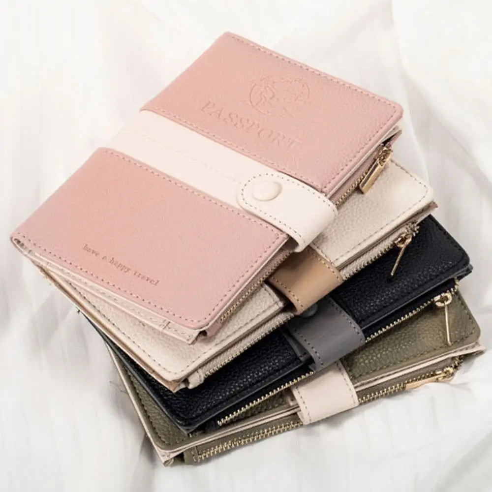 Tallulah | Light Faux Leather Passport Holder Travel Wallet 6