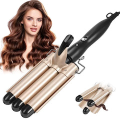 CurlFlex - Triple Barrel Ceramic Hair Curler-3