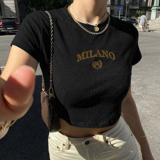  JESSA | Basic Cropped Top-1