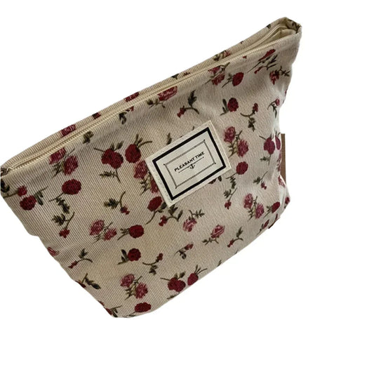 Jaycee | Elegant Rose Makeup Bag with Large Capacity 1