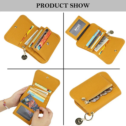 Alena | Travel wallet made of genuine leather with multiple card slots 4