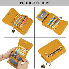 Alena | Travel wallet made of genuine leather with multiple card slots 4