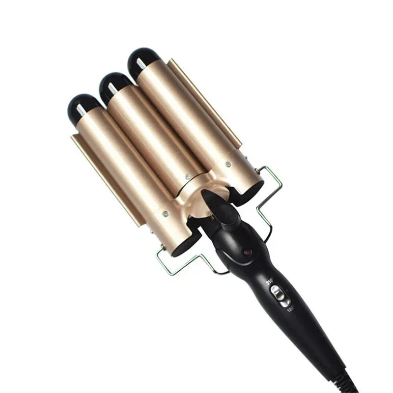 CurlFlex - Triple Barrel Ceramic Hair Curler-1