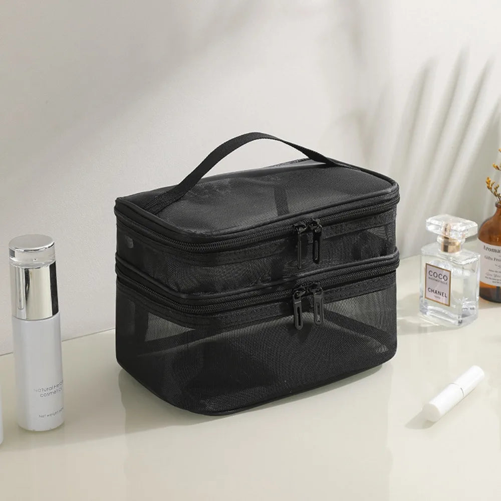 Lakelyn | Double Layer Large Mesh Travel Cosmetic Bag 3