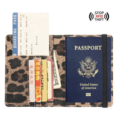 Carly | Lightweight Passport Holder with Leopard Print Travel Wallet 4