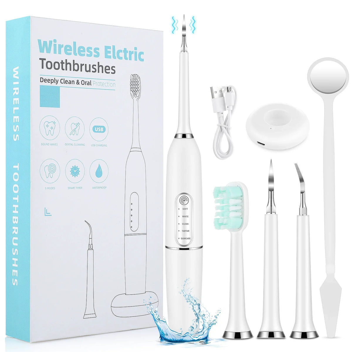SparkleDent - Sonic Tartar & Plaque Removal Teeth Care Device-1