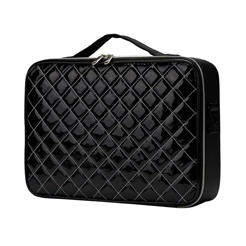Barbara | Stylish and practical travel cosmetic bag with diamond pattern 3