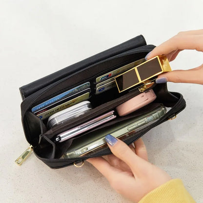 Celia | RFID-blocking Touchscreen Crossbody Passport Holder Travel Wallet 6