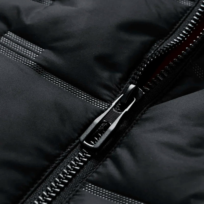 Jack Hooded Bodywarmer | Padded Ultralight Mid-Jacket Gilet with Hood for Men-6