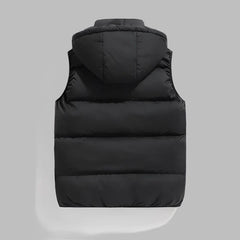 HUGO Hooded Bodywarmer | Padded Mid Jacket Gilet with Removable Hood for Men-4