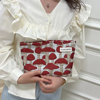 Ellie | Cute Mushroom Print Cosmetic Bag 1