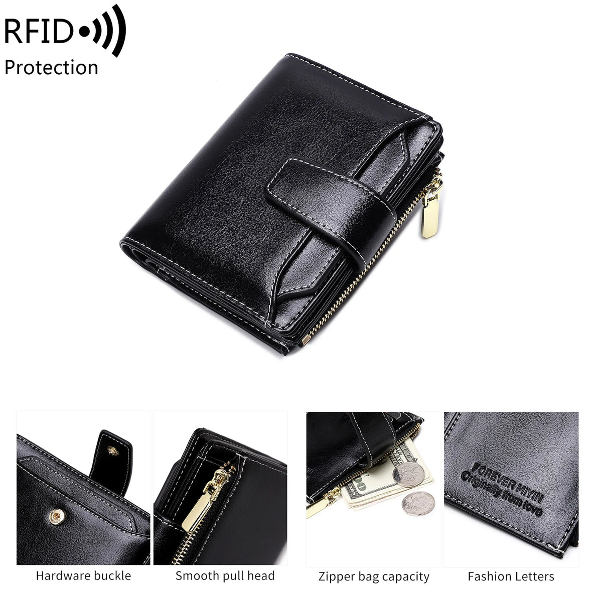 Henley | Compact RFID-Blocking Trifold Travel Wallet 5