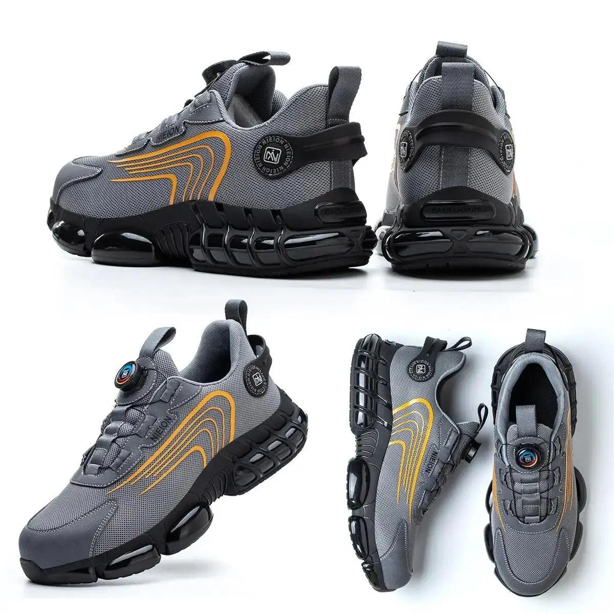 Work Safety Shoes with Rotating Buckle for Men-3