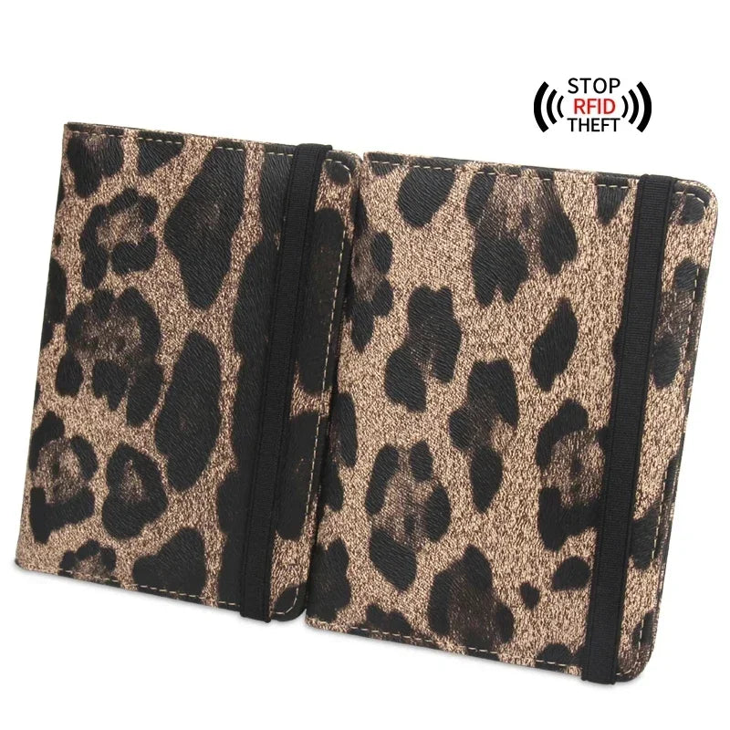 Carly | Lightweight Passport Holder with Leopard Print Travel Wallet 2