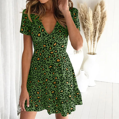  Myla | Fashionable Leopard Printed Summer Dress-4