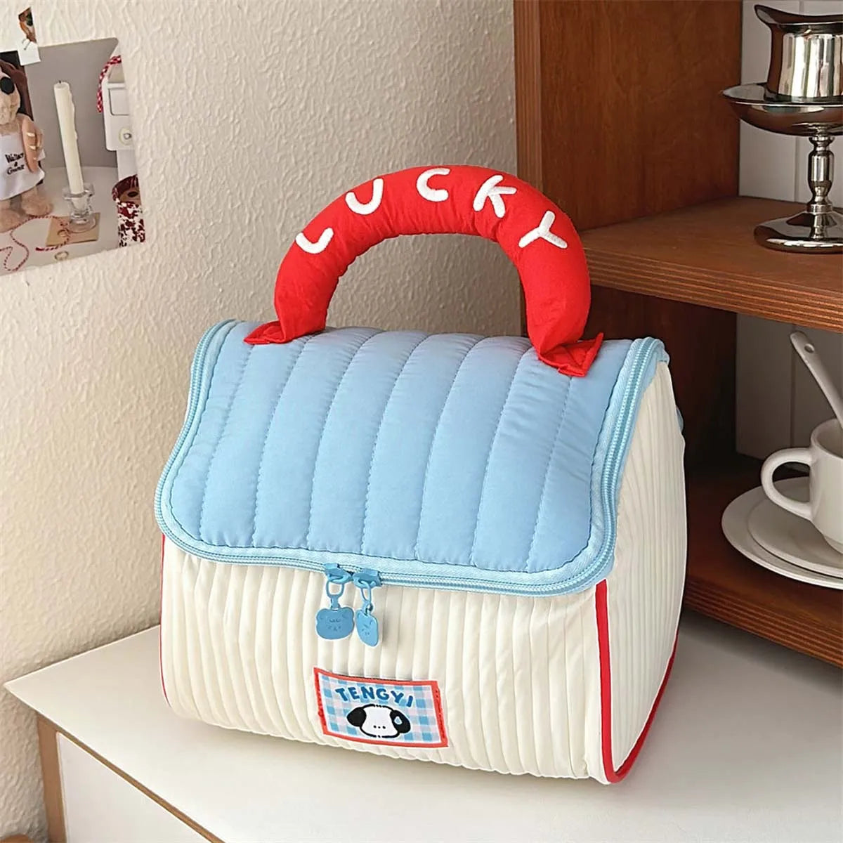 Alianna | Quilted Cosmetic Bag Luck Charm 3