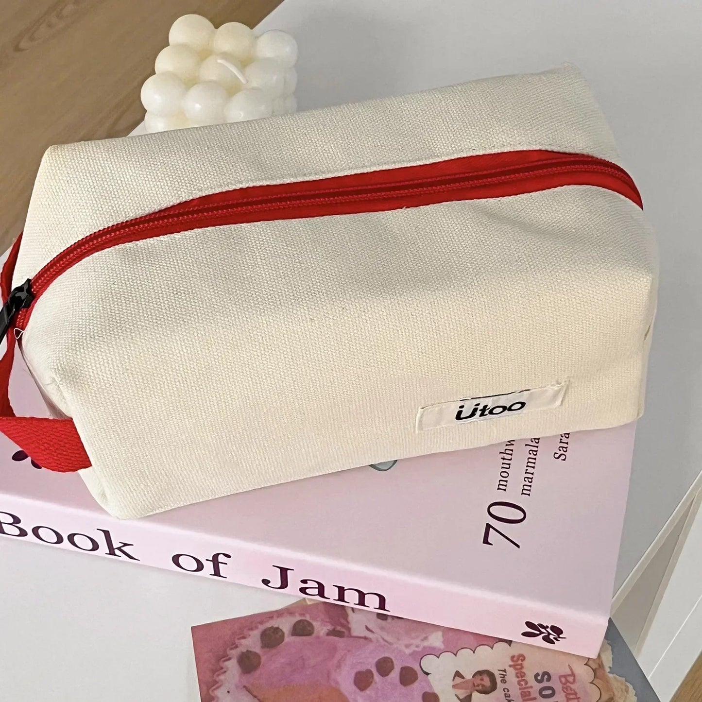 Marleigh | Canvas Cosmetic Makeup Bag 1