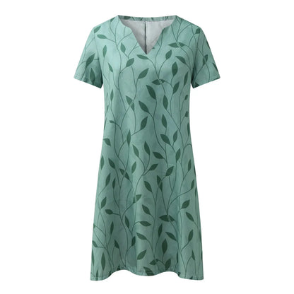  Sophisticated Summer V-Neck Dress by SARAH-2