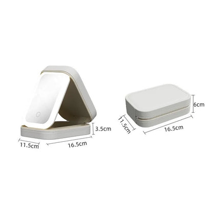 Kori | Portable LED-Lit Mirror Travel Makeup Bag 3