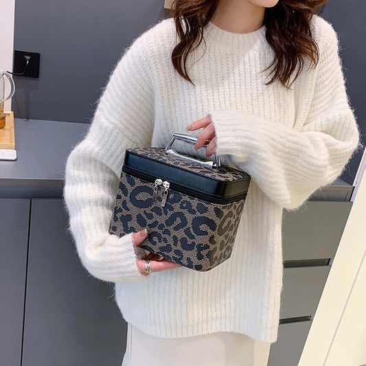 Keyla | Women's Travel Cosmetic Bag with Leopard Print Organizer 1