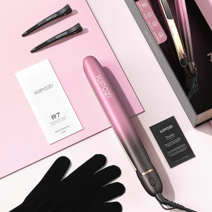 StyleLux - Rose Gold Hair Straightener & Curler-5