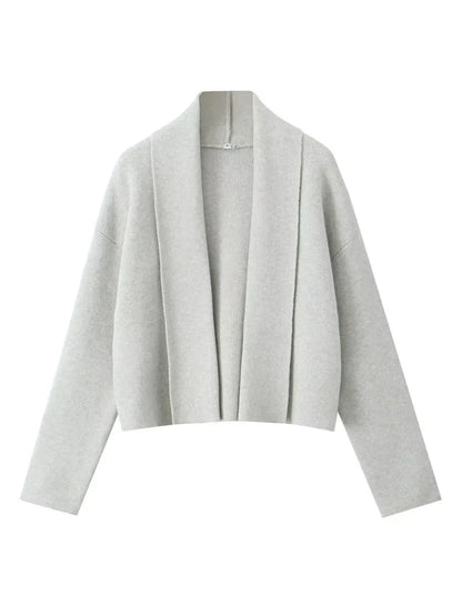 FAYE |  Autumn Cardigan with Shawl Collar-3