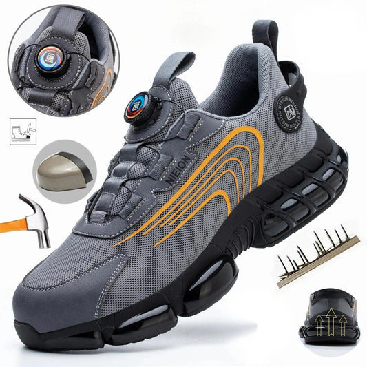 Work Safety Shoes with Rotating Buckle for Men-1