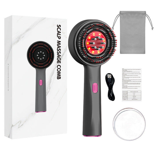 Scalp Massager Brush with Red Light Therapy for Hair Growth and Scalp Health - Ergonomic Design for All Hair Types 0