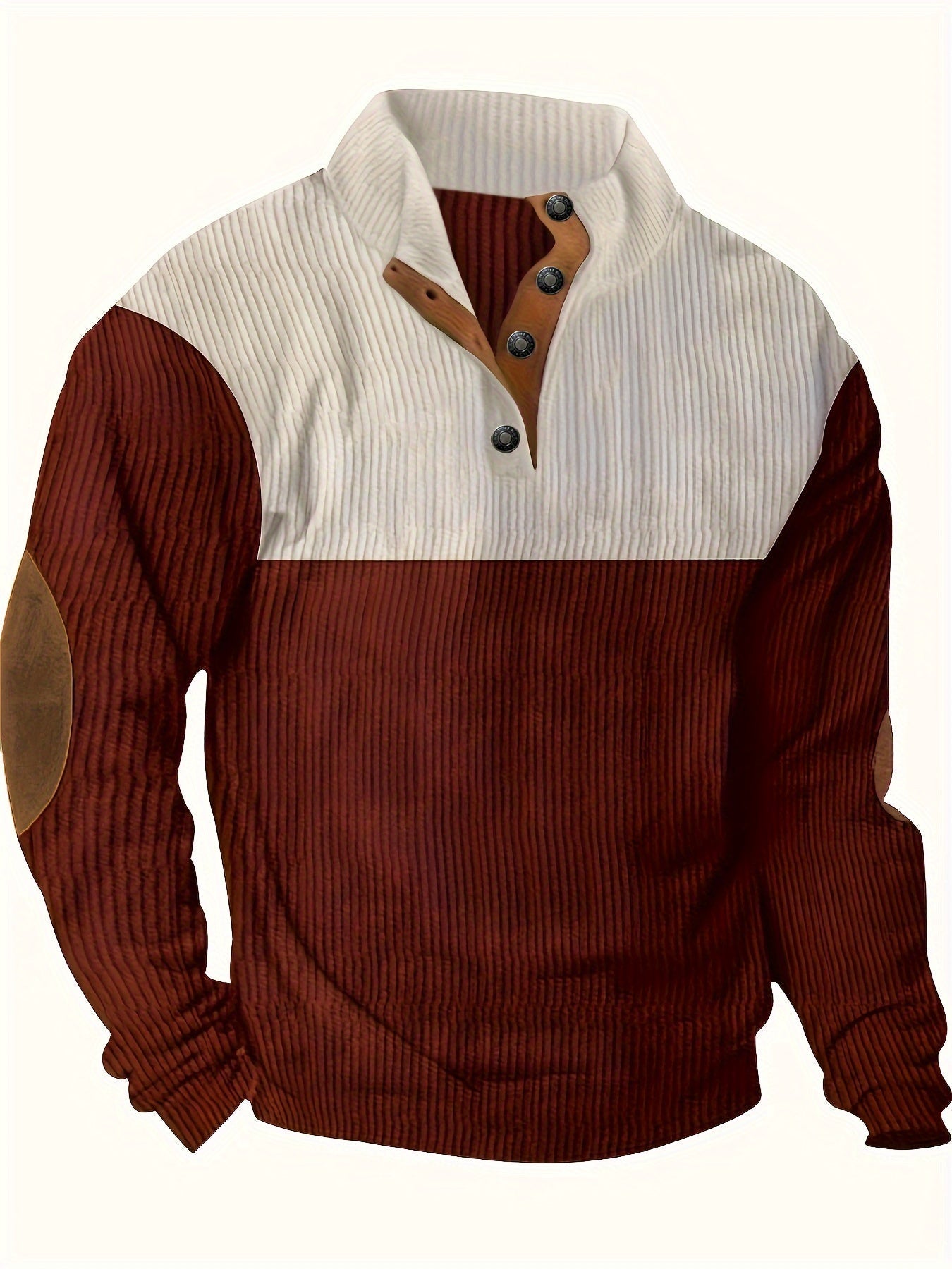 Scott | Retro Contrast Button Pullover 4