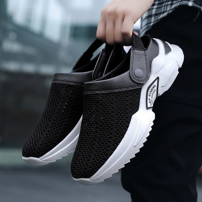 Unisex Outdoor Sandals Non-Slip Trendy Mesh Casual Shoes with Closed Toe-3