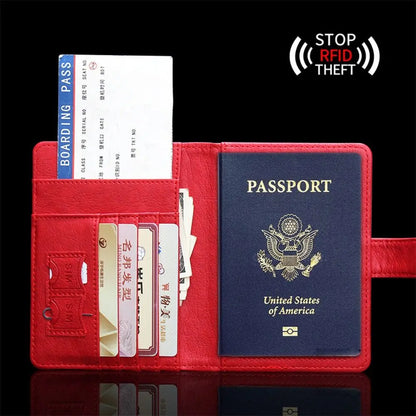 Teresa | RFID Leather Passport Holder Travel Wallet 4