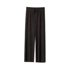 ALLIE | Vertical Stripe Drawstring Casual Trousers-2