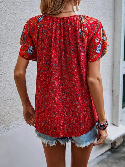  Kataleya | Versatile Short Sleeve Blouse-3
