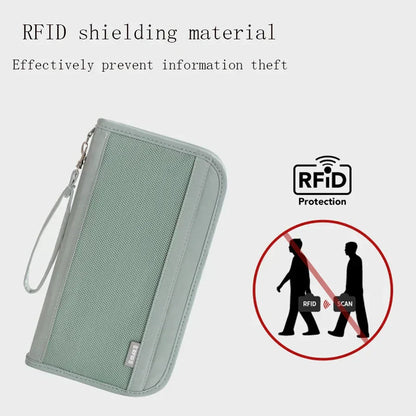 Kya | Travel wallet with large capacity and RFID protection for passports 5