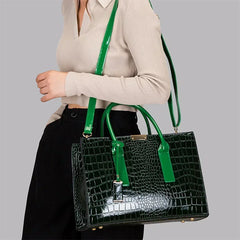 CROCODILE | Trendy Designer Croco Handbag 3