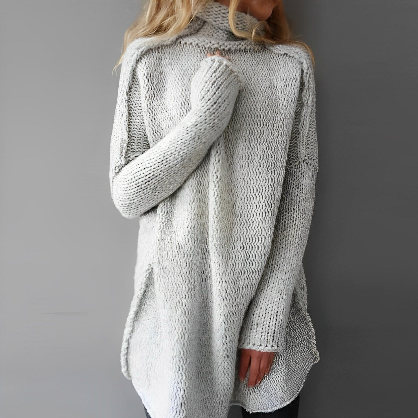 Selena | Women's Casual Turtleneck Long Sweater | Winter 0