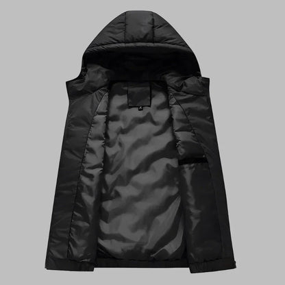 Jack Hooded Bodywarmer | Padded Ultralight Mid-Jacket Gilet with Hood for Men-3