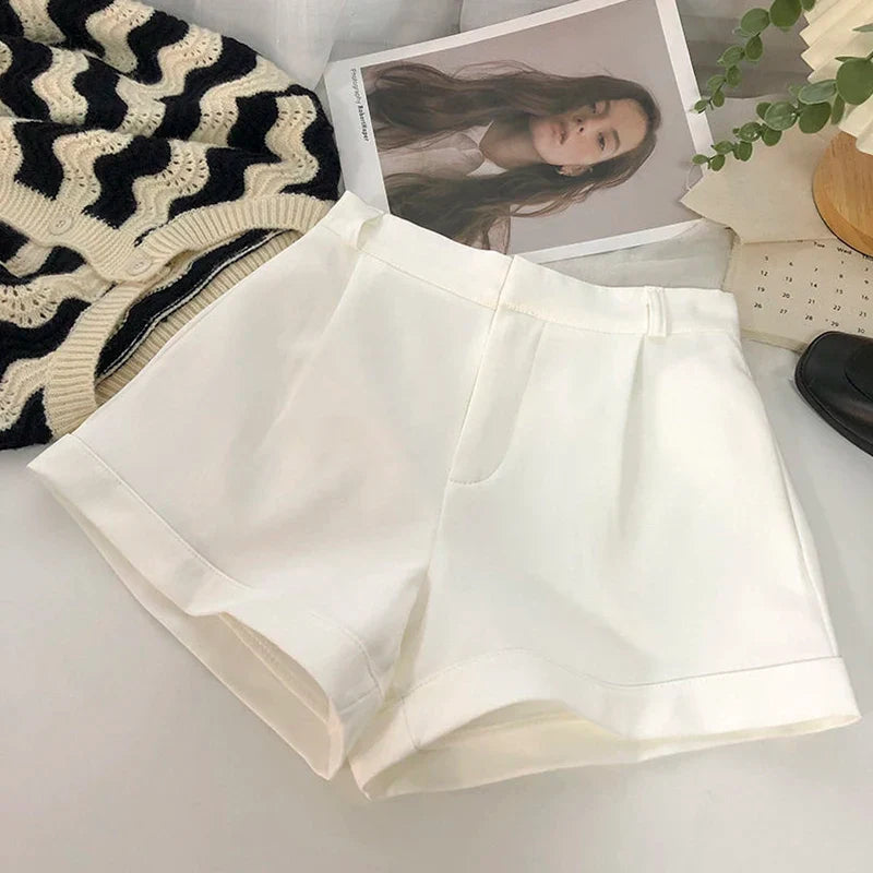 ANDREA | Elegant High Waist Shorts-4